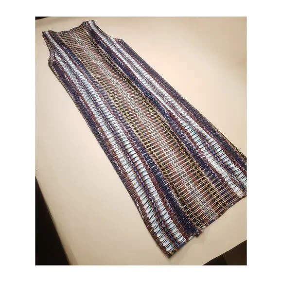 MISSONI Vintage Zig Zag Knit 3-Piece Set Cardigan Maxi Pants Luxury Rare Runway
